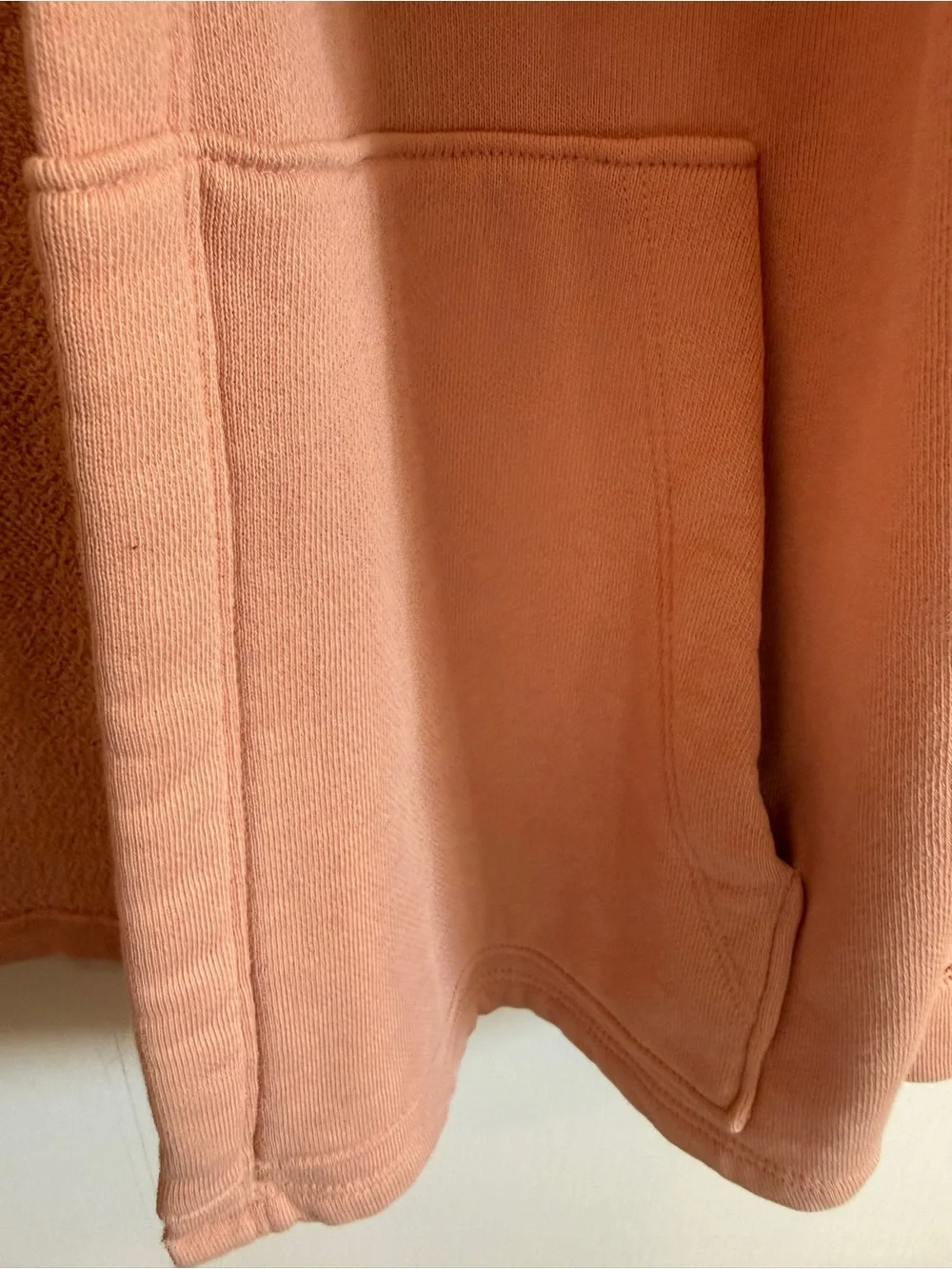 Eileen Fisher Hooded Open Front Cardigan | Dusty Rose peach  | Small cotton - Picture 4 of 8